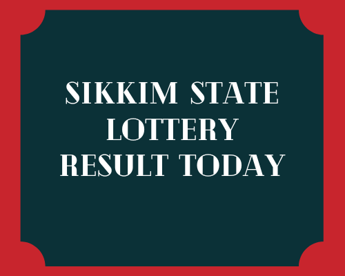 Sikkim State Lottery Result